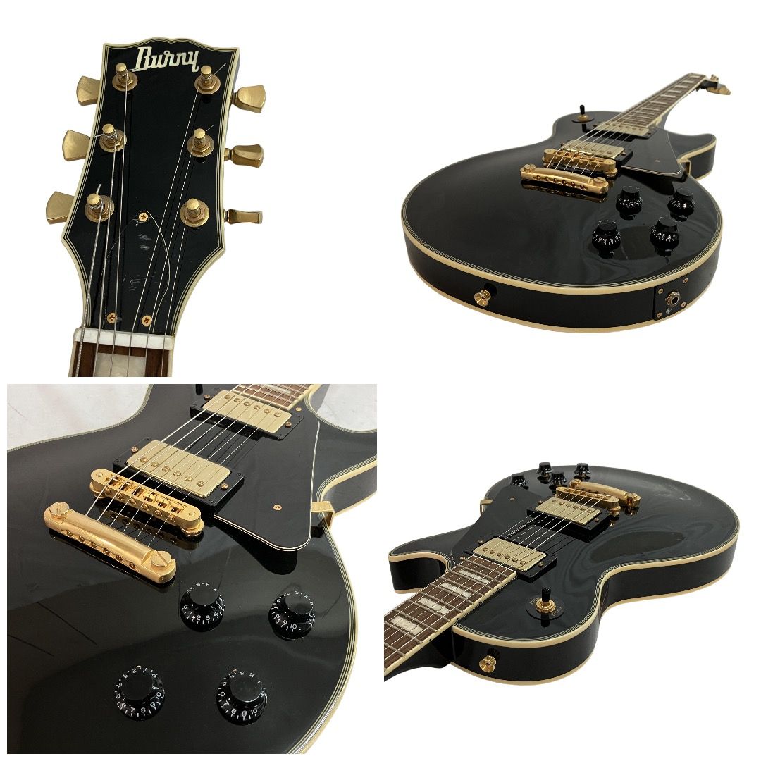 Burny バーニー エレキギター SRLC-55 BLK レスポールカスタムタイプ