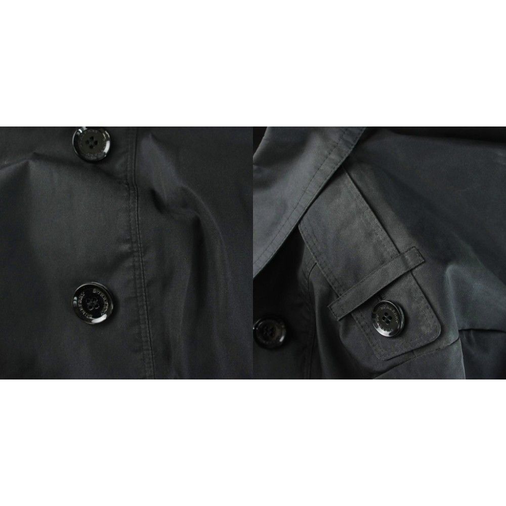 バーバリー ロンドン BURBERRY LONDON トレンチコート 46 黒 ブラック