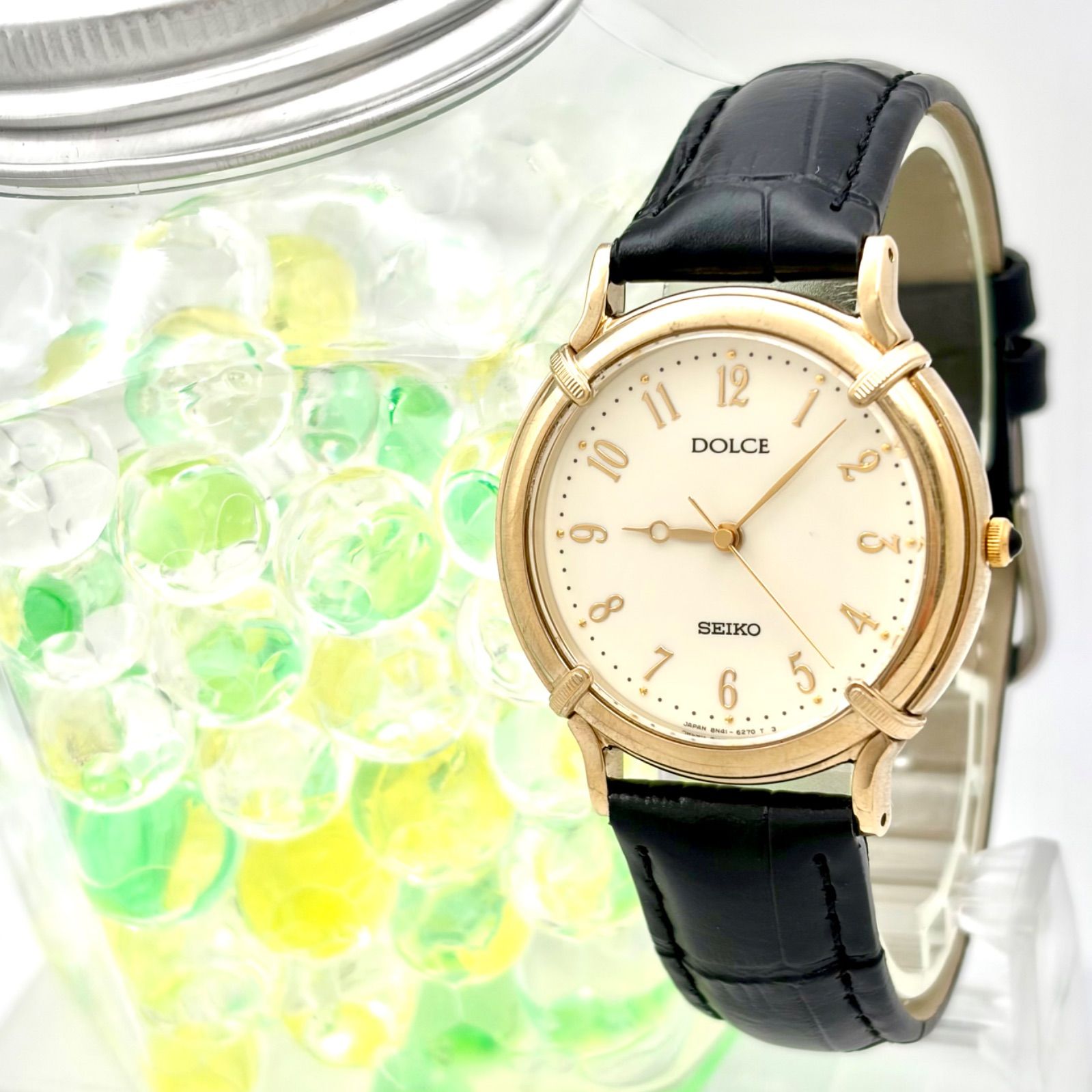 新品電池】SEIKO セイコー DOLCE ドルチェ メンズ 腕時計 ゴールド