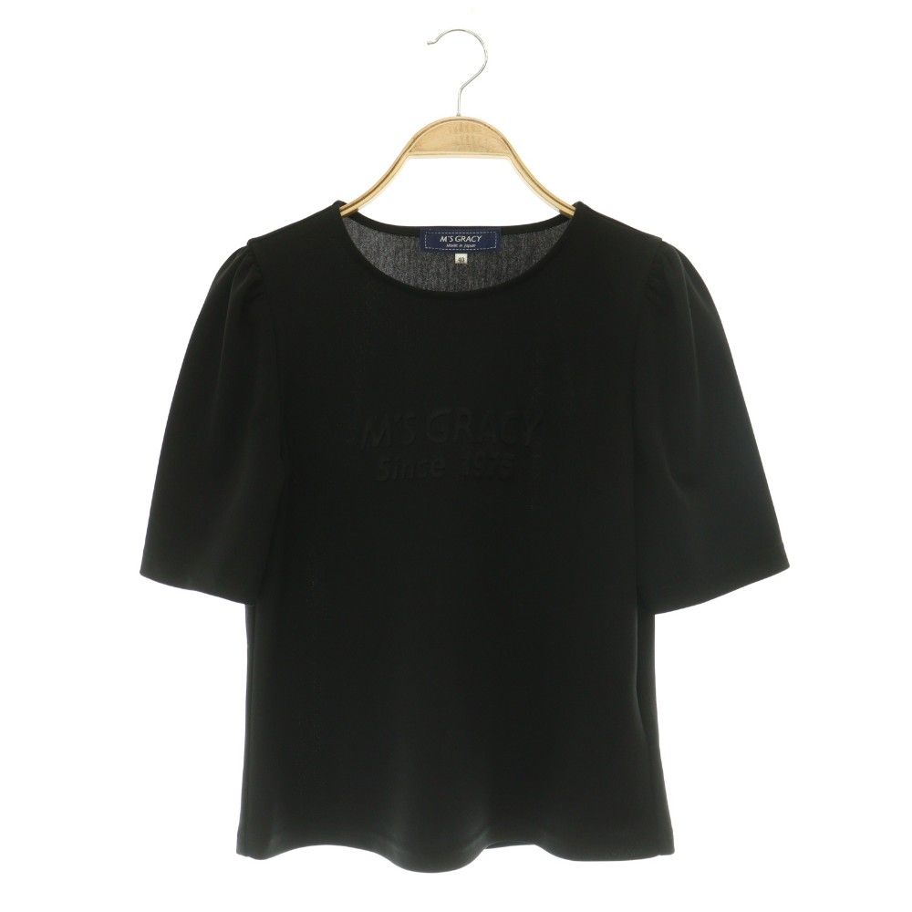 エムズグレイシー M'S GRACY 25SS 50周年記念 ロゴエンボスカットソー