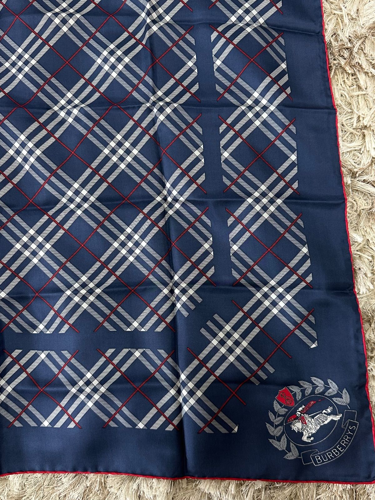 BURBERRY バーバリー ヴィンテージ ノバ チェック シルクスカーフ