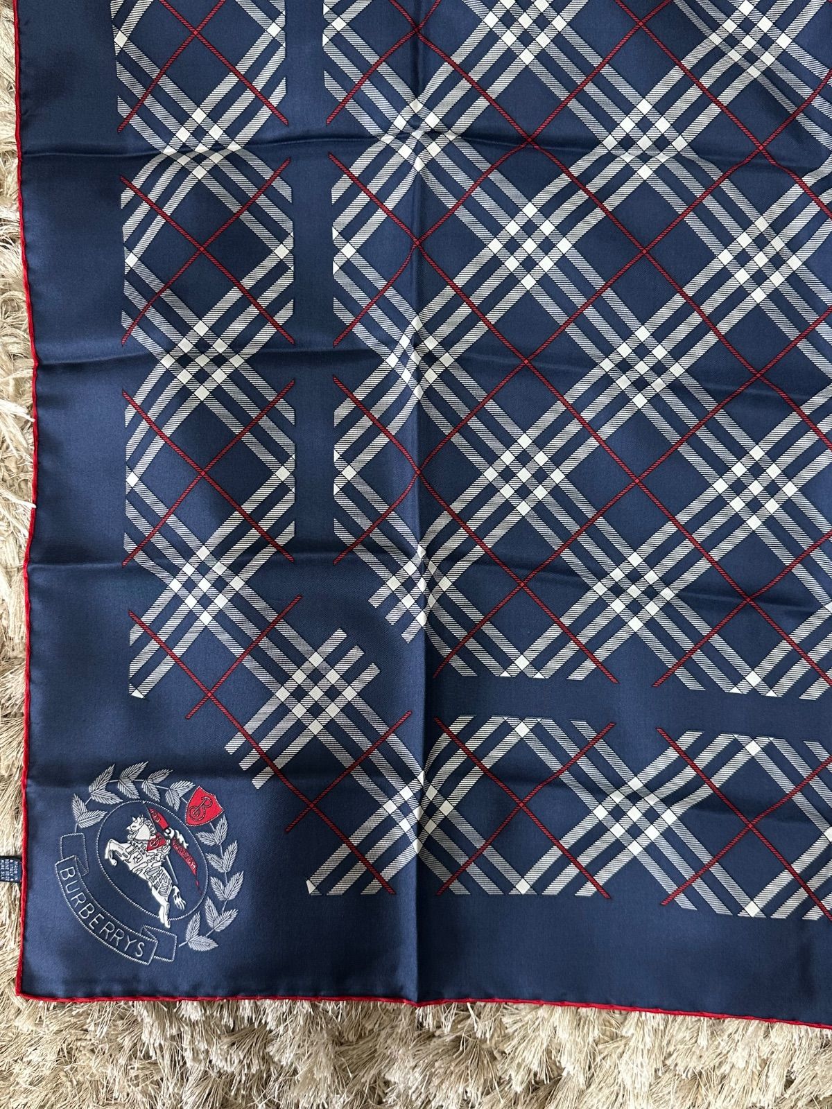 BURBERRY バーバリー ヴィンテージ ノバ チェック シルクスカーフ