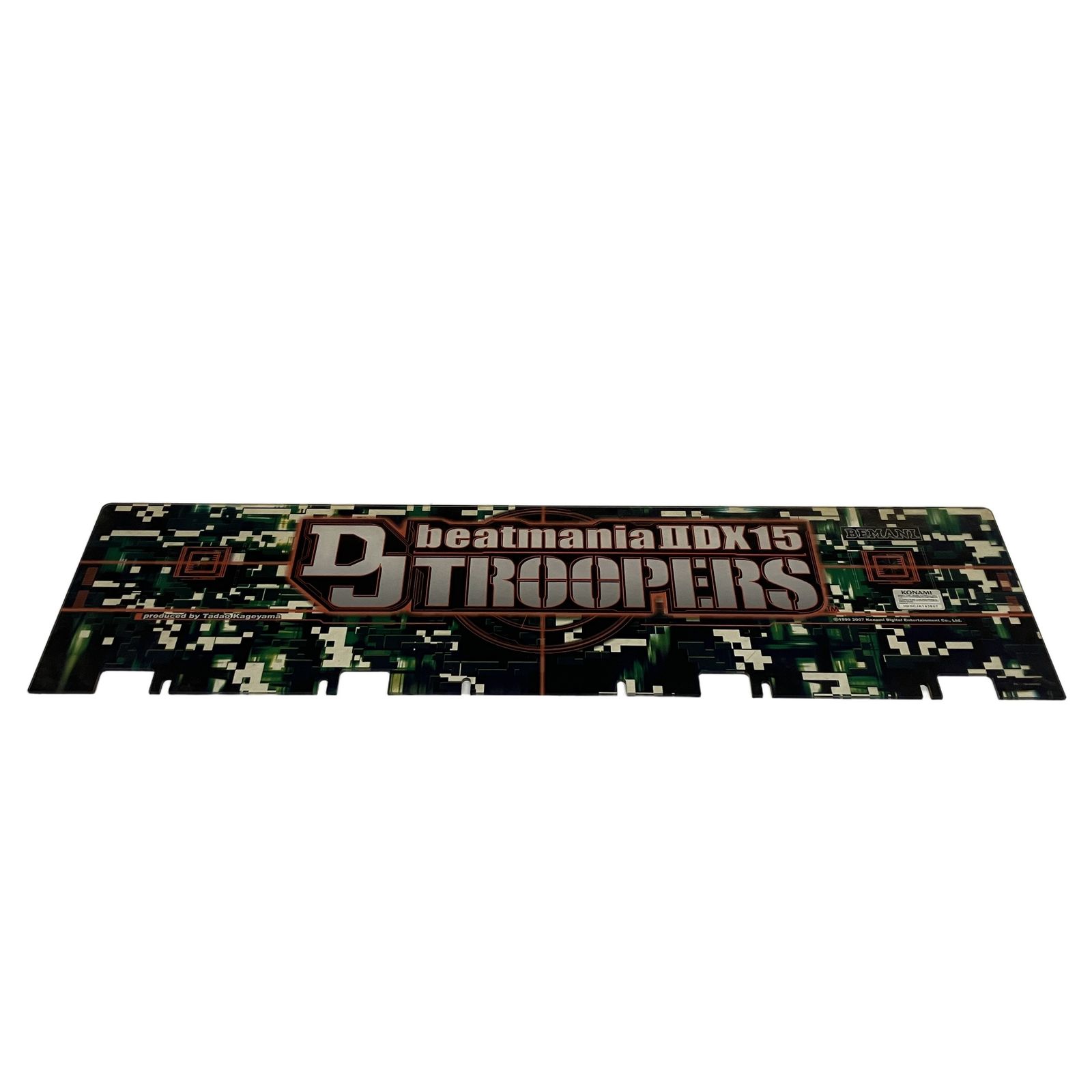 KONAMI beatmania II DX 15 DJ TROOPERS 筐体看板 アクリルパネル