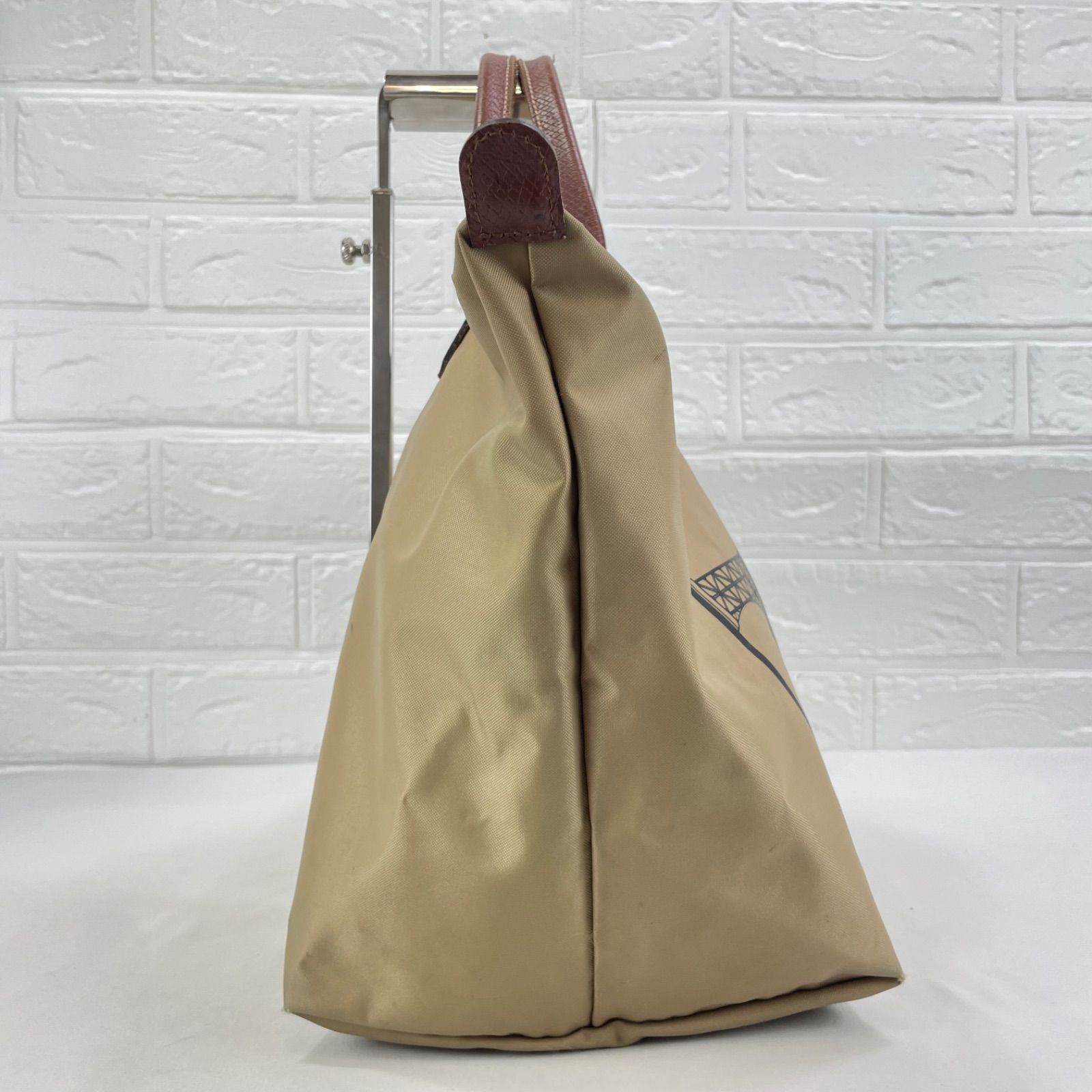 新品 ロンシャン プリアージュ Mカーキ ゴールド エッフェル塔ショルダー A4 限定品】ロンシャン トートバッグ ル プリアージュ エッフェル塔 パリ