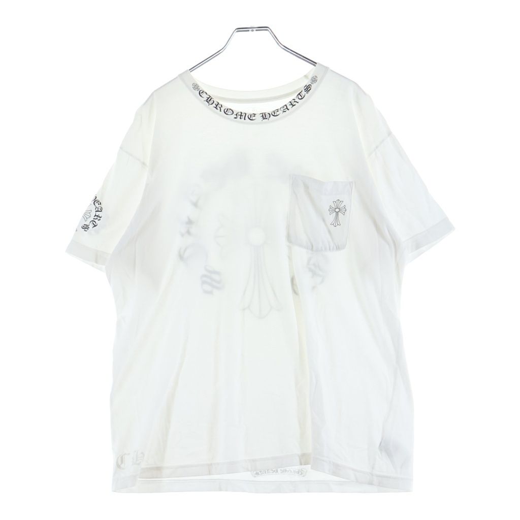 CHROME HEARTS (クロムハーツ) Back Cross Neck Logo Tee バッククロス