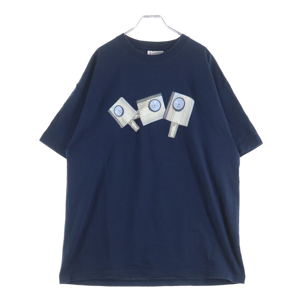 NO BRAND (ノーブランド) SUBWARE プリント 半袖Tシャツ カットソー ネイビー