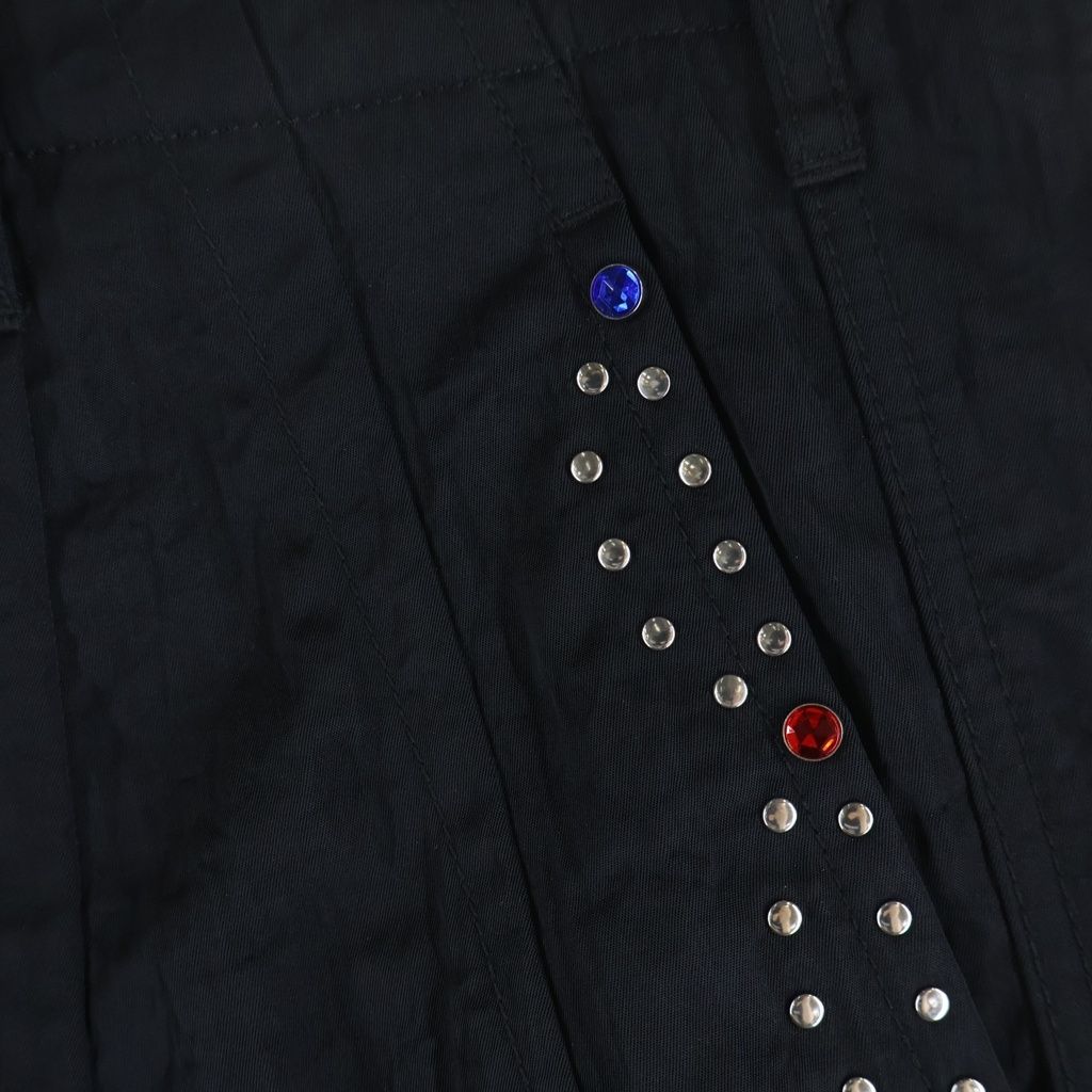 DENHAM (デンハム) スタッズ ナイロン パンツ ブラック 27211-2-10005