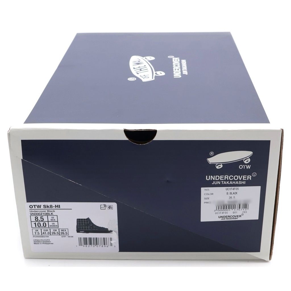 UNDERCOVER (アンダーカバー) ×OTW by Vans Classic SK-8 Hi BLACK US8