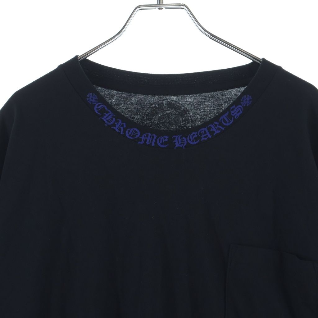 CHROME HEARTS (クロムハーツ) NECK LOGO L/S TEE ネックロゴ クルー