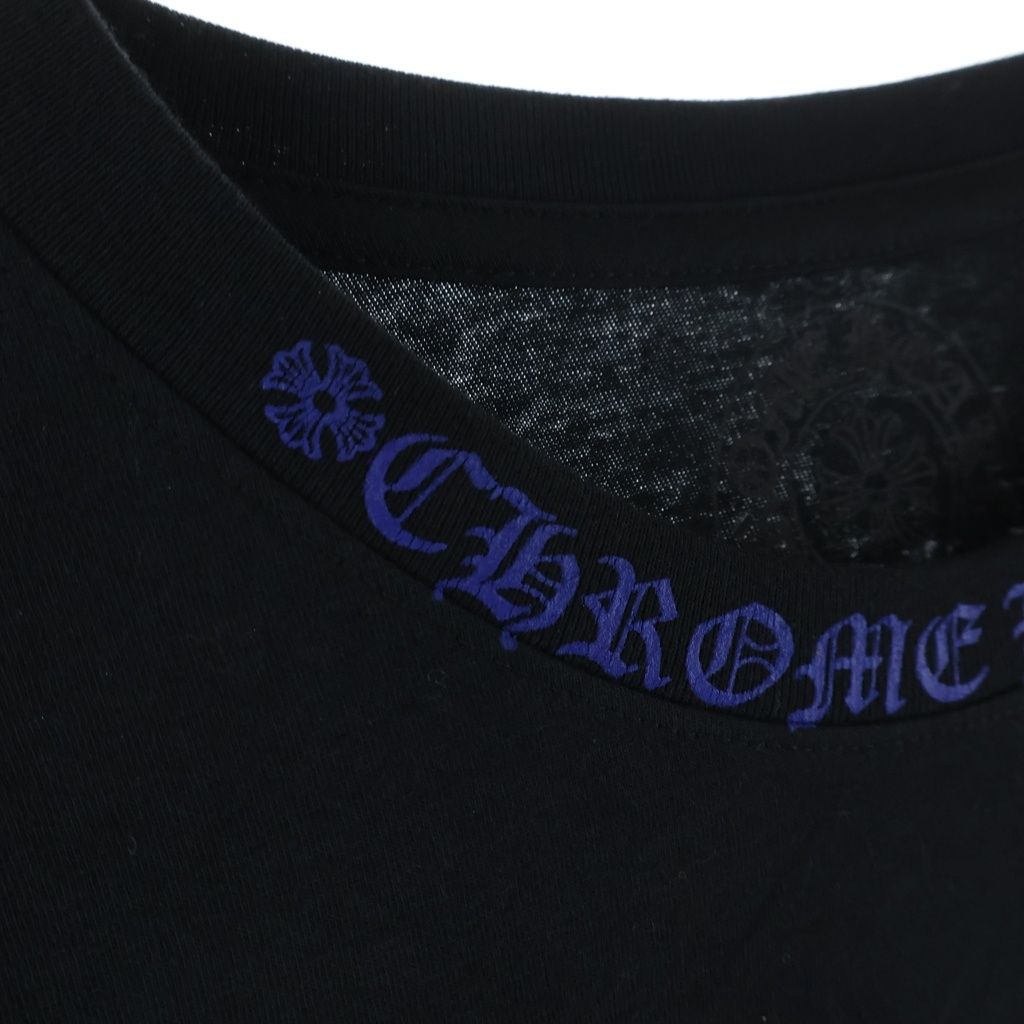 CHROME HEARTS (クロムハーツ) NECK LOGO L/S TEE ネックロゴ クルー