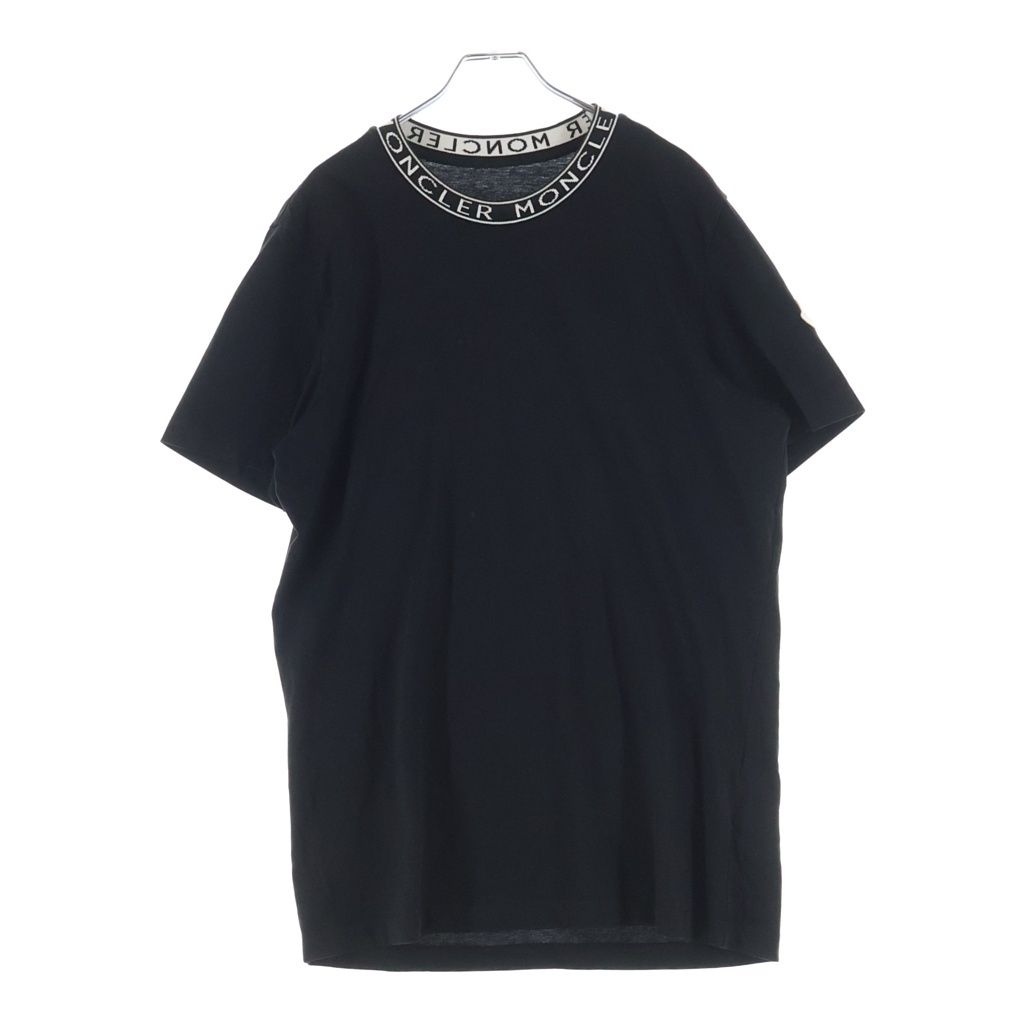MONCLER (モンクレール) ネックロゴ クルーネック半袖Tシャツ