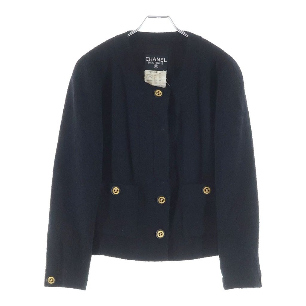 CHANEL (シャネル) 80-90s VINTAGE ココマークボタン ウールツイード