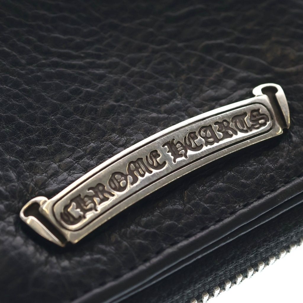 CHROME HEARTS (クロムハーツ) SQ ZIP BILL スクエアジップビル レザー