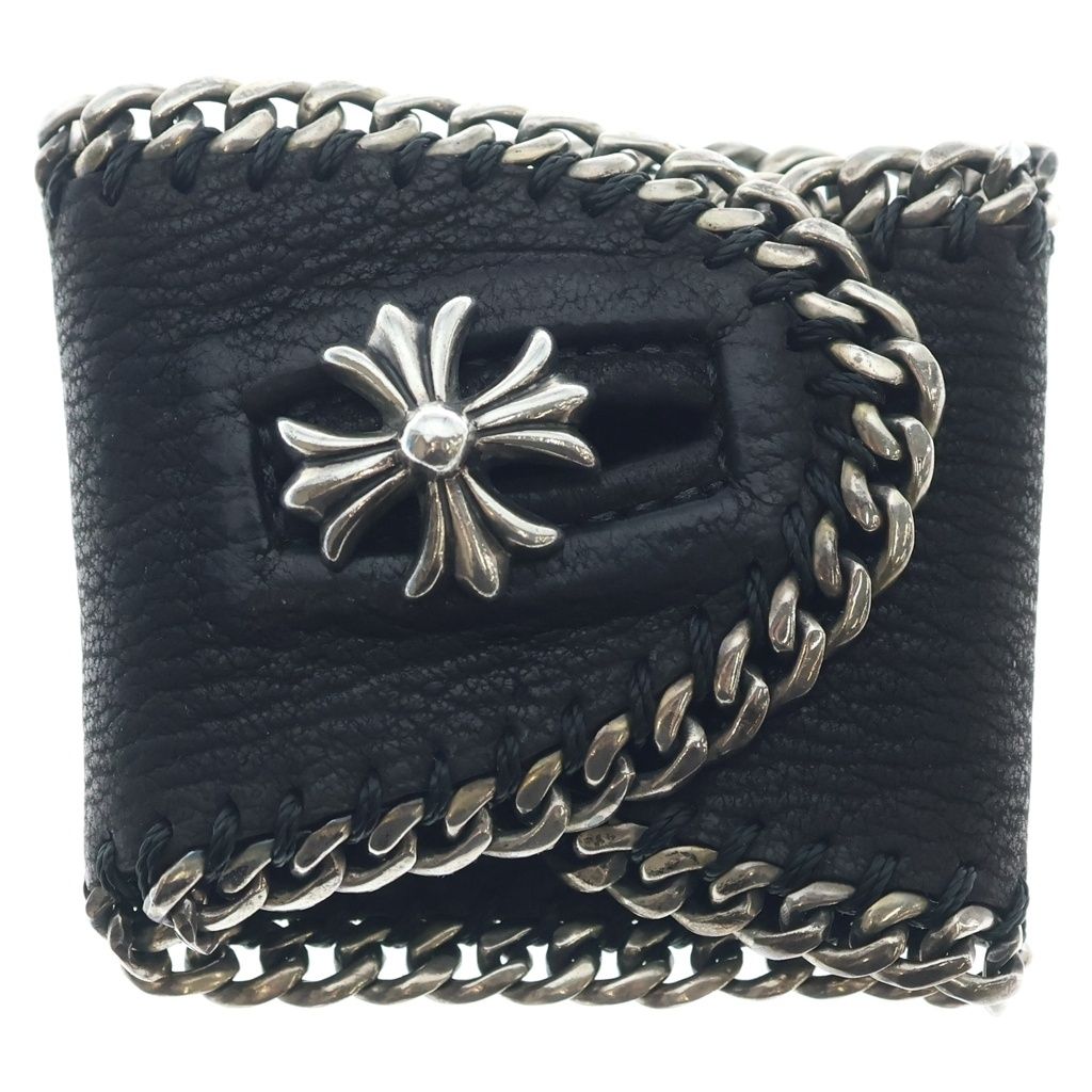 クロムハーツ　LTHR PSL CHプラスチャーム レザーブレスレット CHROME HEARTS (クロムハーツ) LTHR PSL CHプラスチャーム レザー