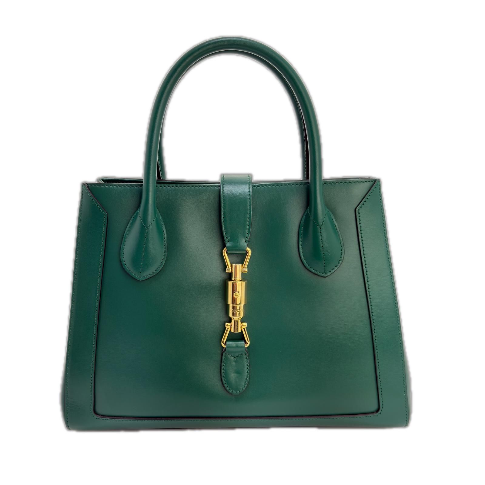 GUCCI グッチ ジャッキー1961 2WAYバッグ グリーン カーフ 649016