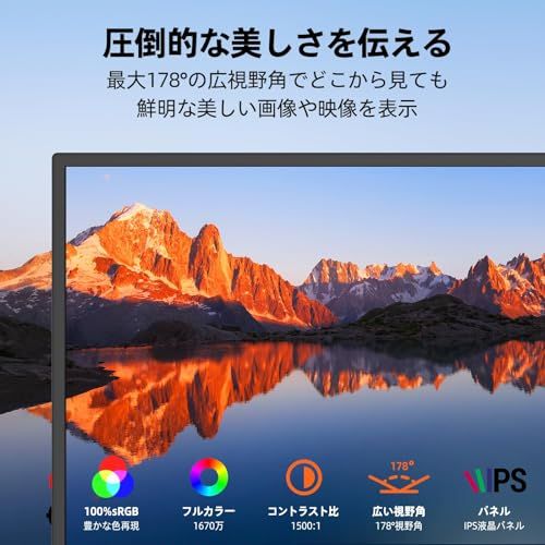 モバイルモニター 10.5インチ FHD1280P モバイルディスプレイ 高輝度