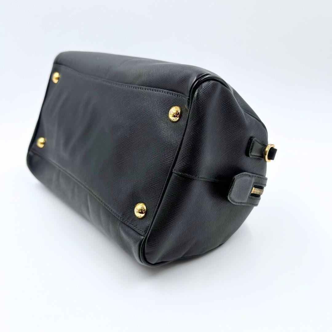 美品】Prada サフィアーノレザー ミニボストン 2WAY ショルダーバッグ
