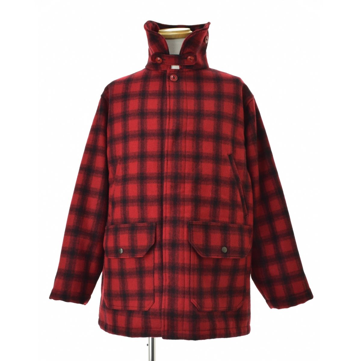 WOOLRICH】80s チェックハンティングウールジャケット - メルカリ