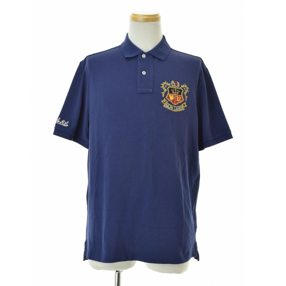 【POLORALPHLAUREN】CLASSIC FIT エンブレムチェーンステッチ半袖ポロシャツ POLORALPHLAUREN】CLASSIC FIT エンブレムチェーンステッチ半袖