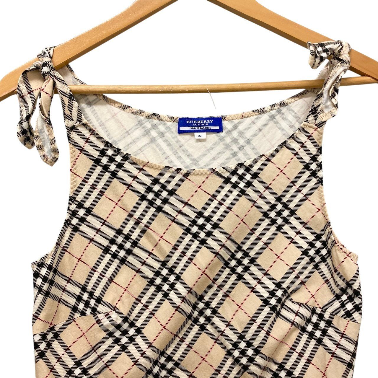 58g5 BURBERRY LONDON バーバリーロンドン ノバチェック ノースリーブ 