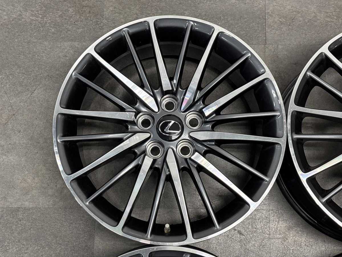 美品】レクサス LS600h Fスポーツ 純正 19in 8J +35 PCD120 4本 LS460