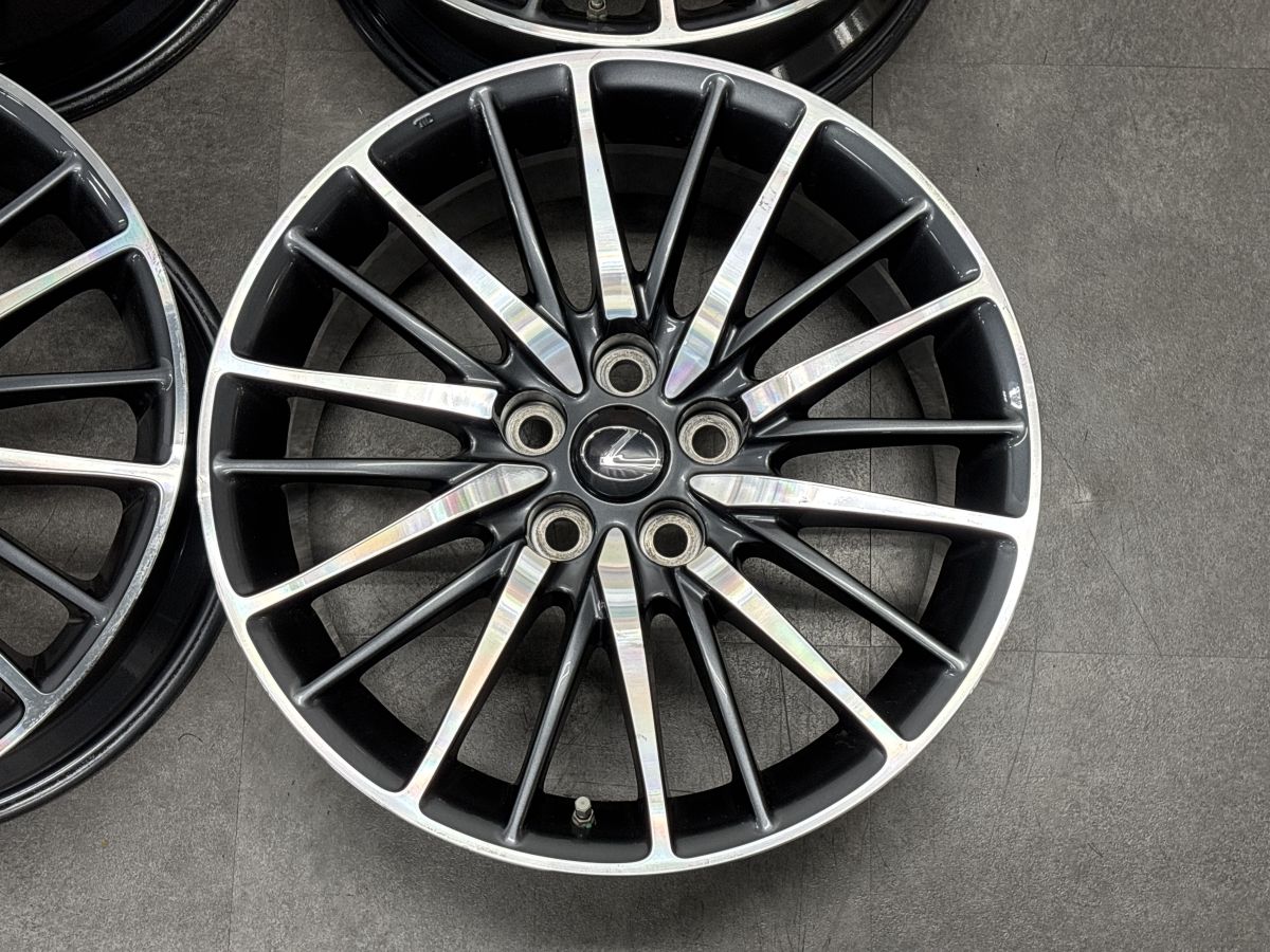 美品】レクサス LS600h Fスポーツ 純正 19in 8J +35 PCD120 4本 LS460