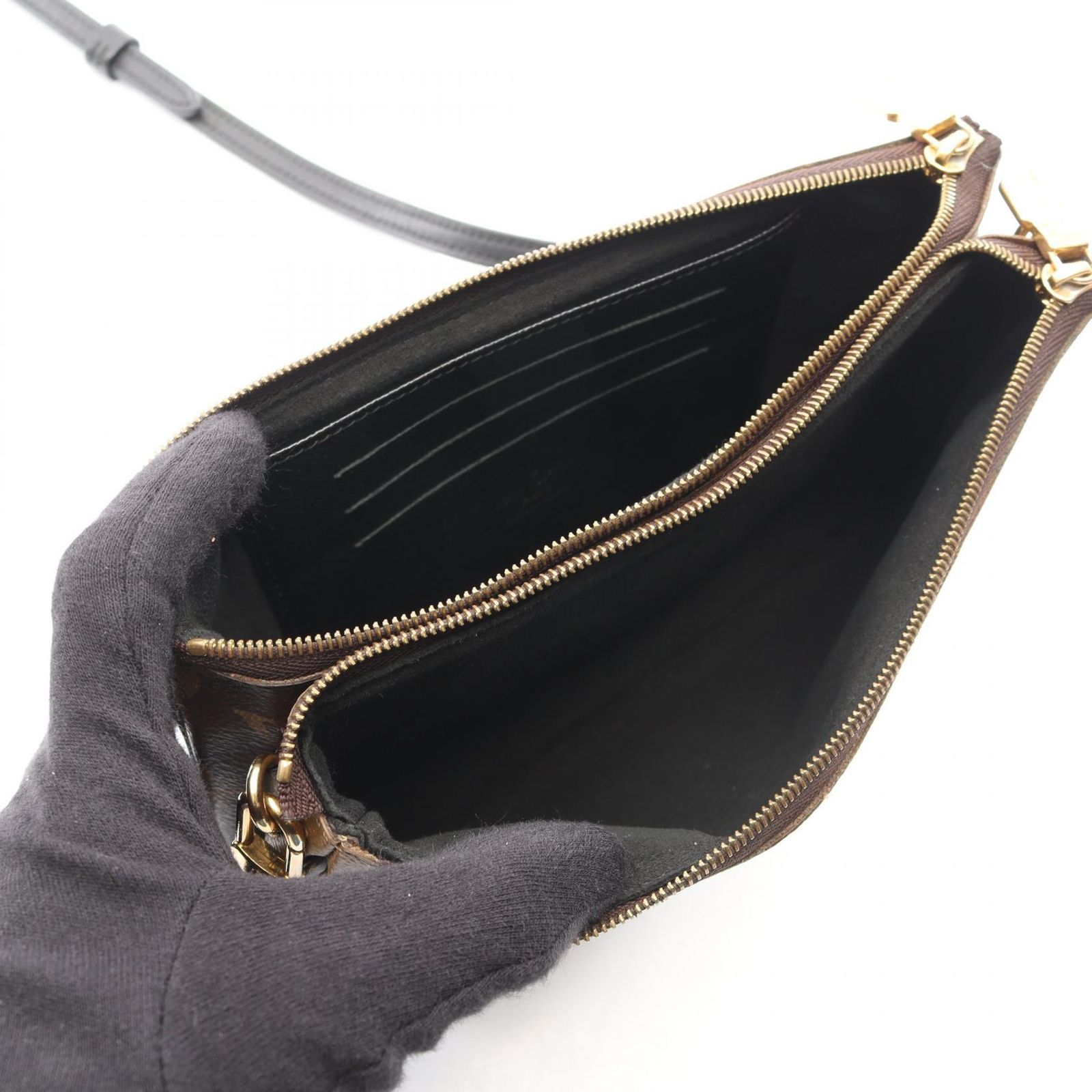 LOUIS VUITTON ルイ・ヴィトン ポシェット ドゥーブル ジップ