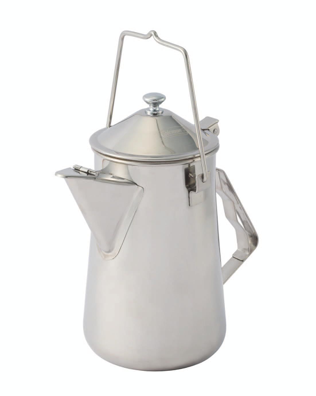 Coleman(コールマン) ケトル ファイアープレイスケトル 2000026788 キャンプ アウトドア BBQ バーベキュー 焚き火 吊り下げ 丈夫 頑丈 持ち運び ステンレスt fad597da