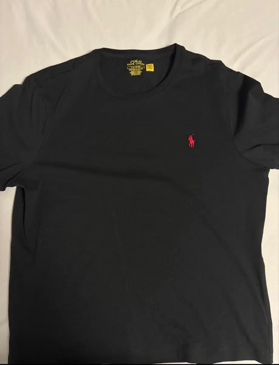 ポロラルフローレン 半袖Tシャツ ブラック 赤 ビックポニー 7,005円