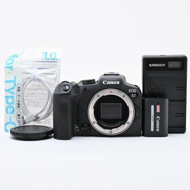 並品＞ Canon EOS R7 ボディ｜APS-Cミラーレス一眼｜動作快調｜純正