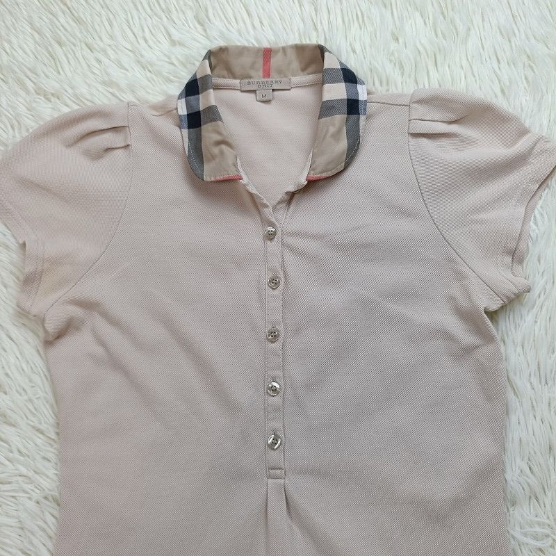 未使用★バーバリーブリット ポロシャツ 半袖 メガチェック ノバチェック BURBERRY BRIT バーバリーブリット 半袖 ポロシャツ レディース M