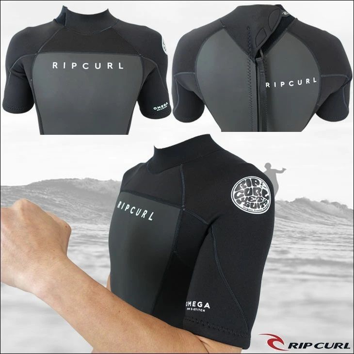 新品】リップカール RIPCURL Men's 2mm Short Sleeve Back Zip