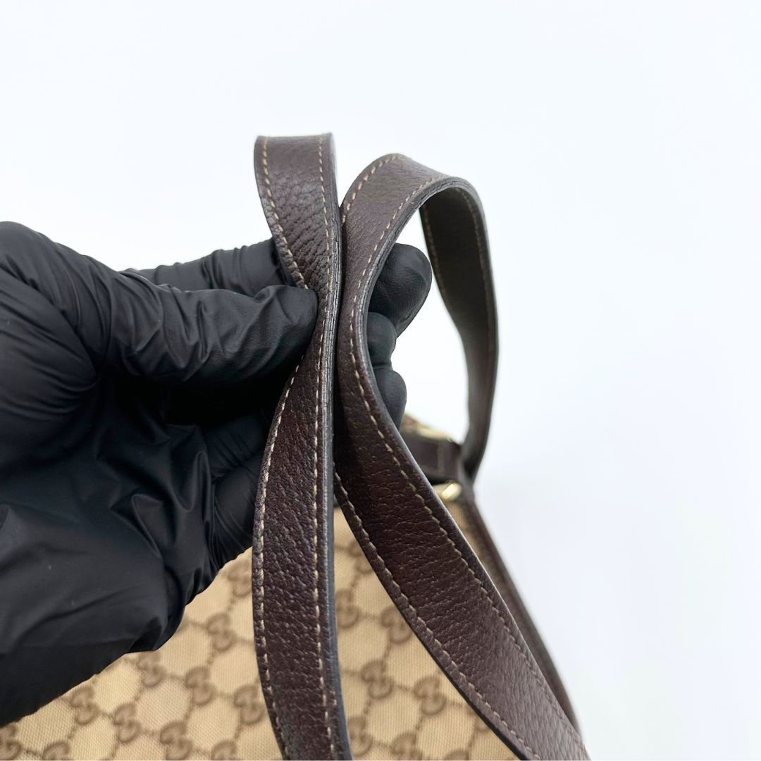 美品】Gucci アビー GGキャンバス トートバッグ - メルカリ