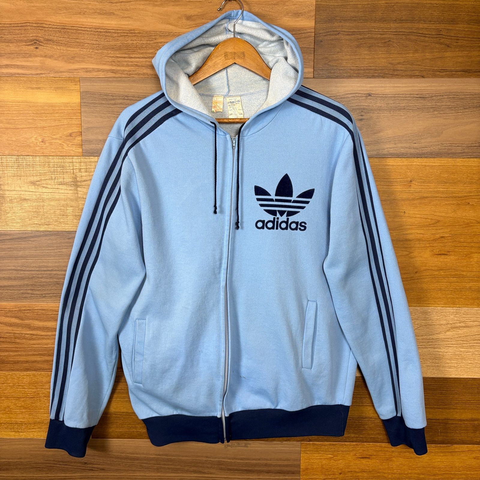 FRANCE製 70s adidas VENTEX フード付き トラックジャケット サイズ