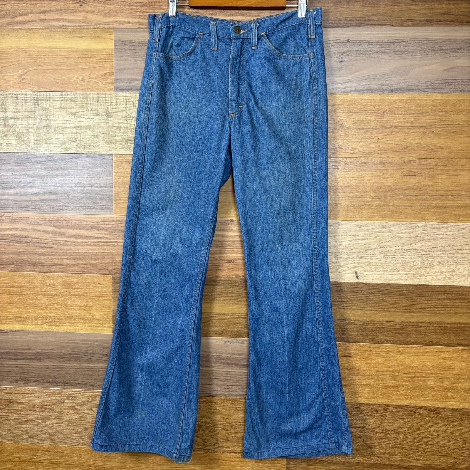 70s Lee ライトオンス フレアー デニム パンツ サイズ メンズ M位 70年代 ヴィンテージ 古着 r26062156