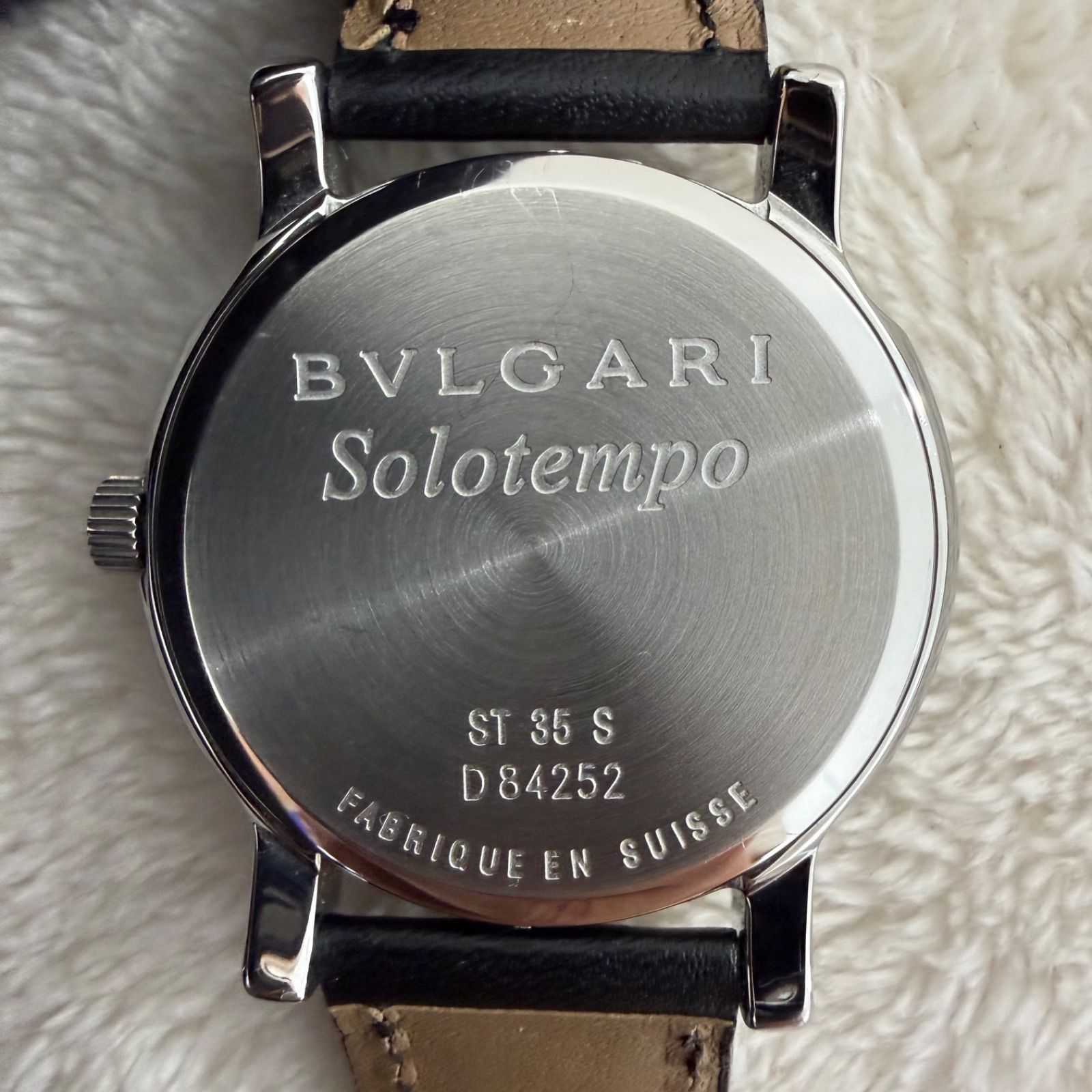BVLGARI ブルガリ ソロテンポ ST35S クォーツ メンズ 腕時計 ホワイト 