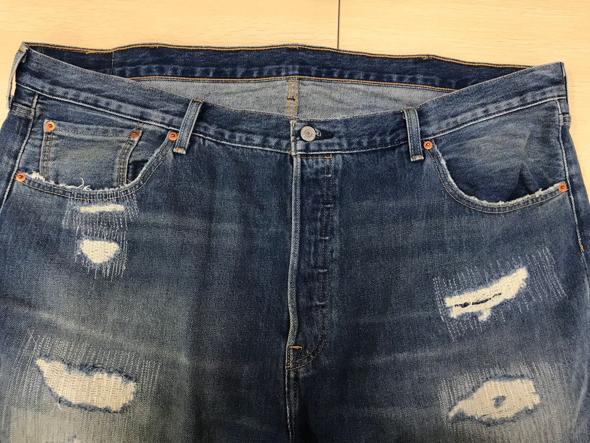 Levi's リーバイス 501 150周年モデル リペア加工 ダメージ加工