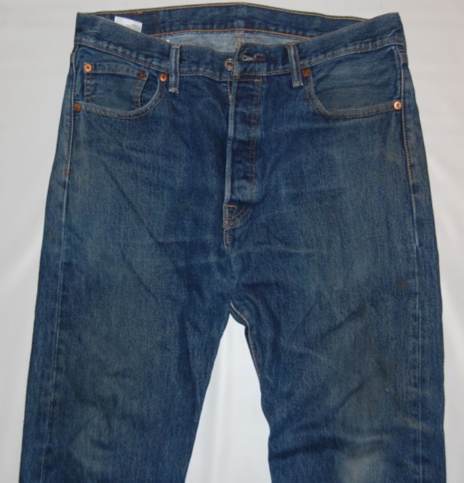 送料無料! USED Levis リーバイス 501 デニム D/BLUE ヒゲ メキシコ製