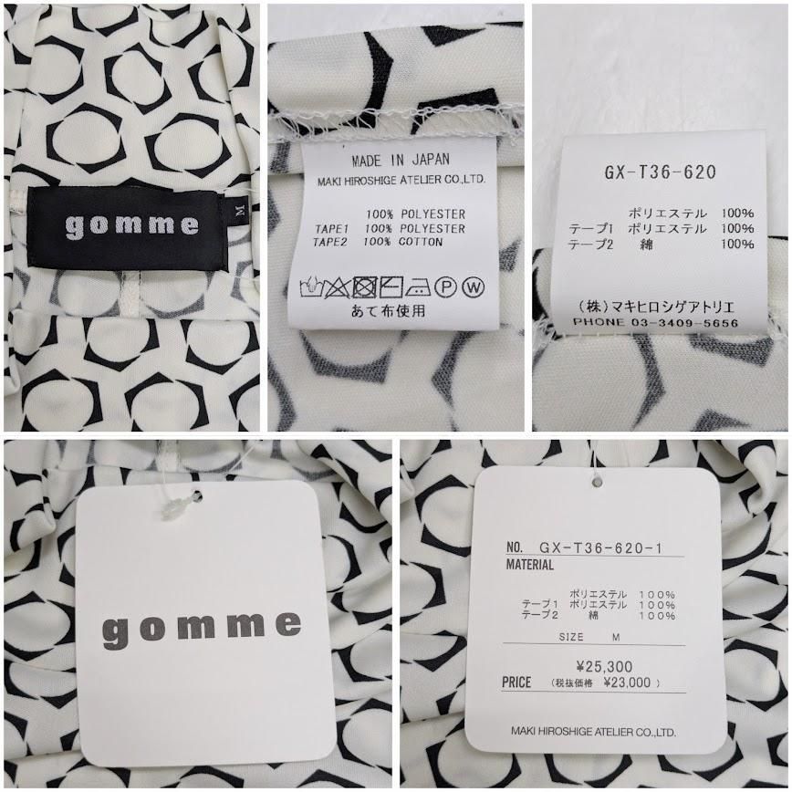 未使用品 gomme ゴム GX-T36-620-1 ノースリーブワンピース ホワイト系