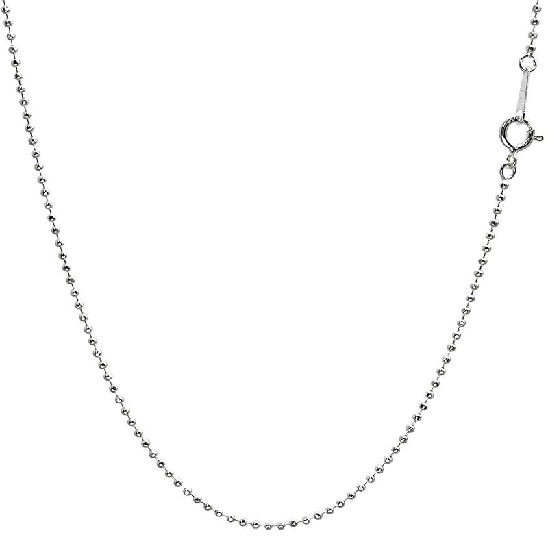 [シアーズ] カットボール チェーン ネックレス シルバー sv 925 幅 1.5mm 40cm