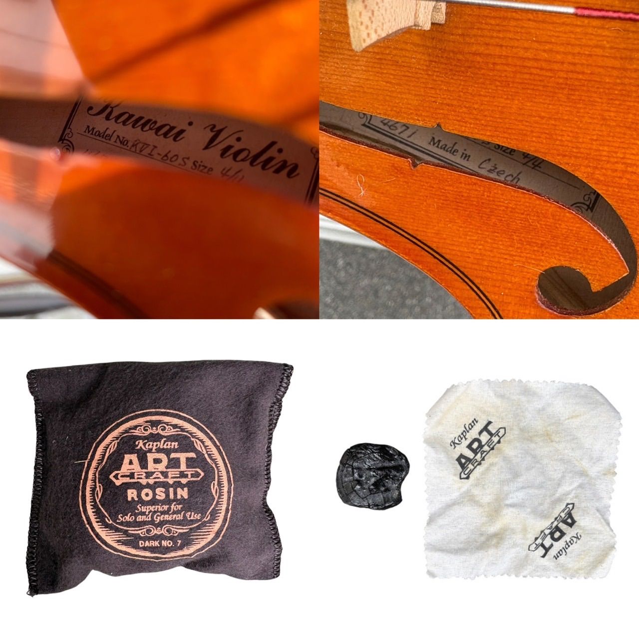 KAWAI カワイ 河合楽器製作所 バイオリン VIOLIN 4/4 KVI-60S チェコ製