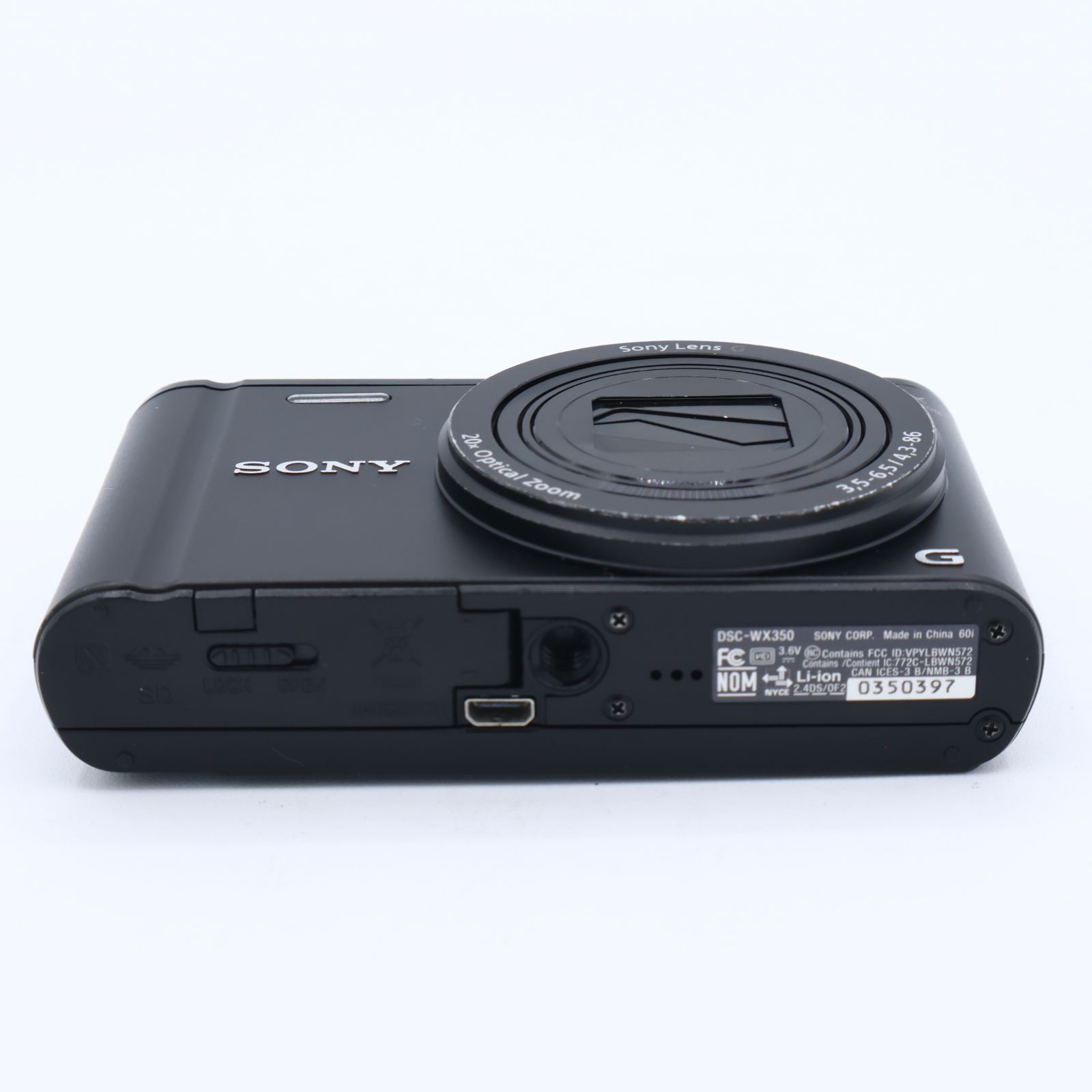SONY ソニー デジタルカメラ Cyber-shot WX350 光学20倍 ブラック DSC