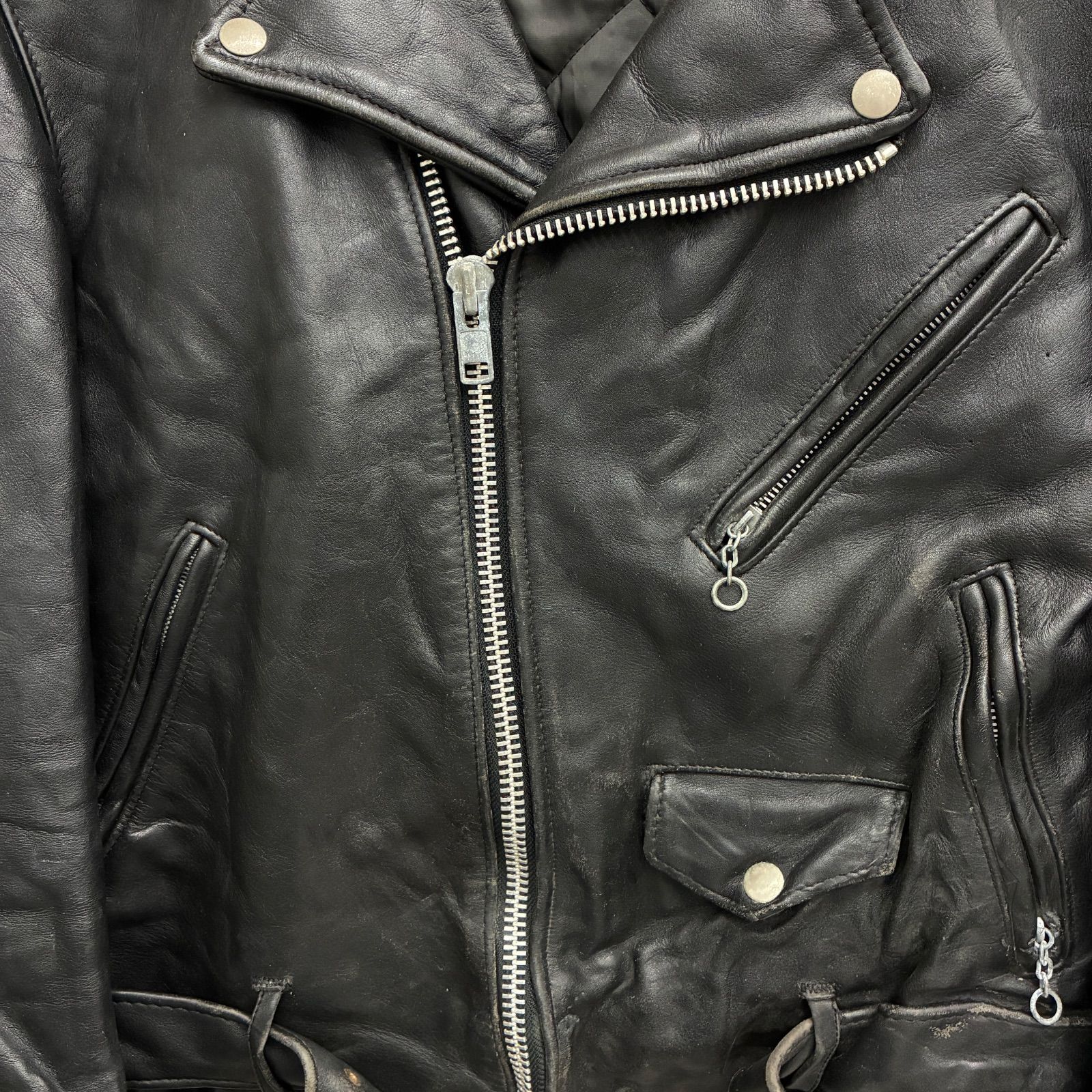 Schott ダブルライダースジャケット 牛タグ ワンスター USA製 - メルカリ