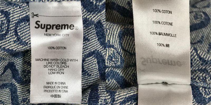 Supreme 21AW Mongram Denim Shirt シュプリーム 長袖デニムシャツ