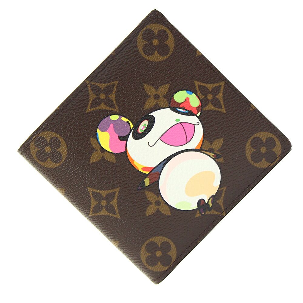ルイヴィトン 二つ折り財布 LV×TM モノグラムパンダ - メルカリ