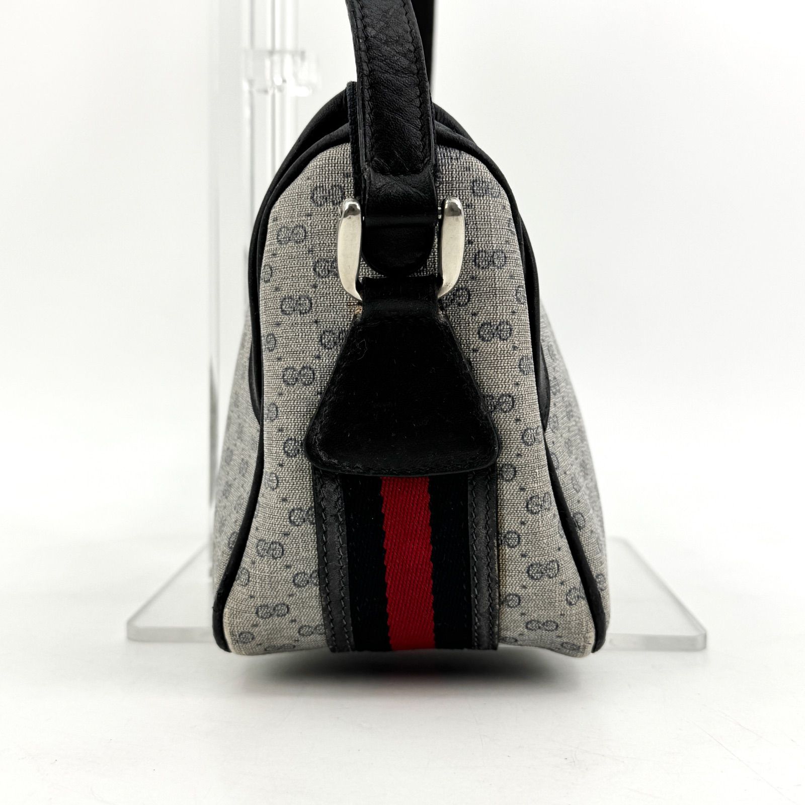 GUCCI グッチ マイクロGG シェリーライン ショルダーバッグ PVC レザー