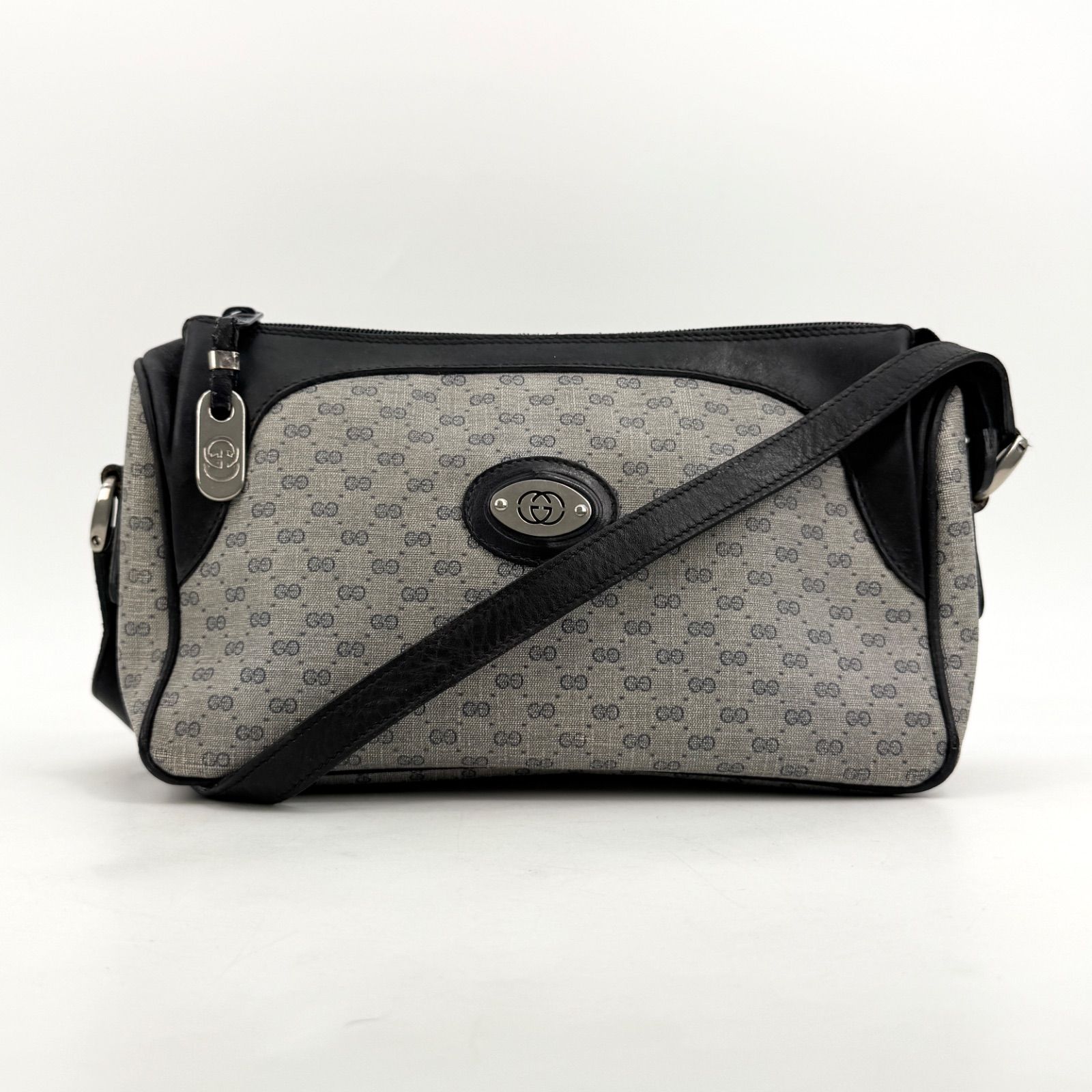 GUCCI グッチ マイクロGG シェリーライン ショルダーバッグ PVC レザー