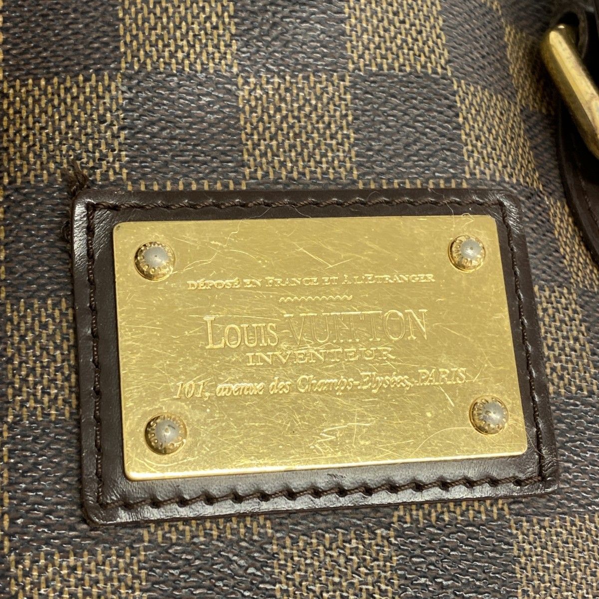 ルイヴィトン　トートバッグ ダミエ ハムステッドPM N51205 エベヌ 6ga0223】ルイヴィトン トートバッグ ダミエ ハムステッドPM N51205