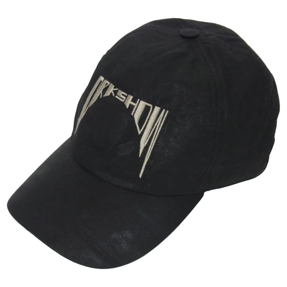Rick Owens リックオウエンス 25SS DA01E3478-PFEM10 DRKSHDW ダークシャドウ Baseball Cap ロゴ刺繍 ベースボール キャップ 帽子 ブラック系 L【中古】 Rick Owens リックオウエンス 25SS DA01E3478-PFEM10 DRKSHDW ダーク