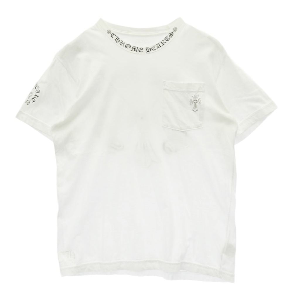CHROME HEARTS クロムハーツ（原本無） Back Cross Neck Logo Tee